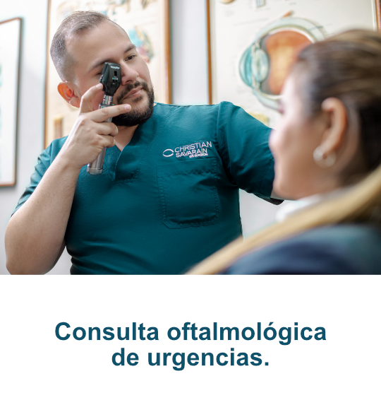 Consulta oftalmológica de urgencias.
